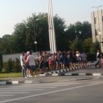 Zeci de tineri au manifestat împotriva unei decizii a Parchetului Giurgiu