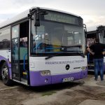 FOTO| Autobuzele închiriate de municipalitate de la Timişoara, aduse, astăzi, la Deva