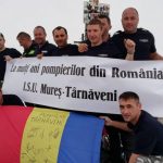 Pompierii din Târnăveni, pe acoperișul României