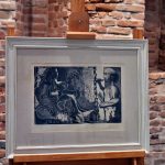 Lucrările aiudeanului Ștefan Balogh expuse alături de o gravură a lui Pablo Picasso