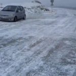 A nins la Rânca. Mașini blocate pe Transalpina