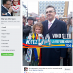 Marian Oprișan face campanie pro-referendum folosind fotografii cu minori