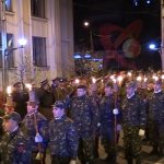 VIDEO. Emoționant! Retragere cu torțe de ziua Armatei Române la Bârlad