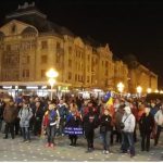 Un nou protest în Piața Victoriei din Timișoara