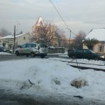 Accident de tren în municipiul Rădăuți, surprins de camerele de supraveghere VIDEO