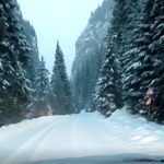 Foto-video| Condiții dificile de trafic, în zona montană dâmbovițeană