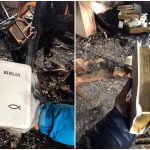 FOTO VIDEO O Biblie a rămas neatinsă de flăcări în mijlocul unei case distrusă de incendiu, la Vicovu de Sus