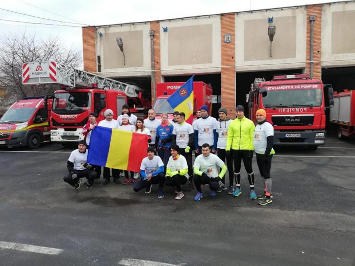 Pompieri, militari și polițiști au alergat de la Galați la Brăila pentru o cauza umanitară