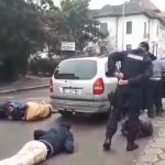 Conflict aplanat de jandarmi în fața Tribunalului din Constanța