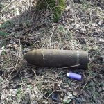 Proiectil exploziv de calibru 76 mm, găsit în localitatea Băneasa