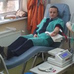 FOTO Jandarmii din Odorheiu Secuiesc au donat sânge pentru o fetiţă de un an