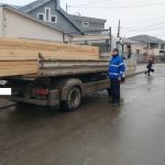 Material lemnos recuperat de jandarmii vasluieni