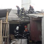 Incendiu la o hală industrială din Bolintin Deal