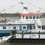 Răzvan Cuc a lansat la apă nava Concordia EU 2019, alături de comisarul UE pentru Transport