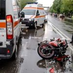 Motociclist accidentat de un taxi pe șoseaua București