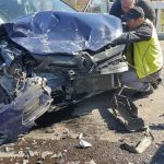 Un autoturism cu volan pe dreapta a produs un accident cu cinci victime