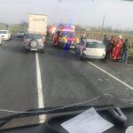 VIDEO: Doi răniți în urma unui accident produs pe DN2 E85, la Orbeni