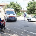 Accident rutier, în municipiul Giurgiu! O tânără şi fetiţa ei, aflată în cărucior, lovite pe trecerea de pietoni