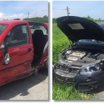 Două mașini s-au izbit frontal pe șoseaua care leagă Timișoara de sudul țării