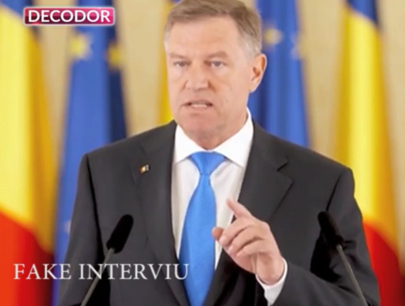 Fake-interview cu Iohannis