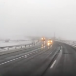 A nins în județul Bistrița-Năsăud. PE DN 17 și pe DN 17C se circulă în condiții de iarnă (VIDEO)