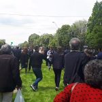 Mitingul PSD şi protestul anti PSD au scos în stradă mii de gălăţeni