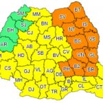 Județul Bistrița-Năsăud se află sub o nouă avertizare meteorologică Cod galben