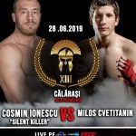 Ionuț Pitbull Atodiresei și Cosmin Ionescu luptă, la Călărași, în Gala K1 Colosseum Tournament
