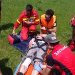 VIDEO: Turist ceh accidentat în Munții Făgărașului. A fost adus cu elicopterul SMURD la Târgu Mureș