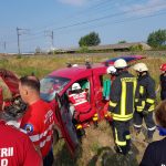 Trafic BLOCAT pe centura municipiului Alba Iulia în urma unui accident rutier