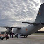 Pacient transportat cu avionul militar în Italia