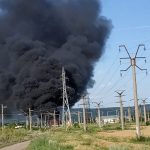 FOTO-VIDEO: Trafic feroviar întrerupt între Sascut și Mărășești, din cauza unui incendiu