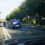 Circulație îngreunată în Târgoviște, din cauza unui accident cu pieton