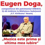 „Muzica este prima și ultima mea iubire“, întâlnire cu Eugen Doga la Biblioteca Județeană