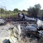 Incendiu la Ghirdoveni. Intervin pompierii de la ISU Dâmbovița