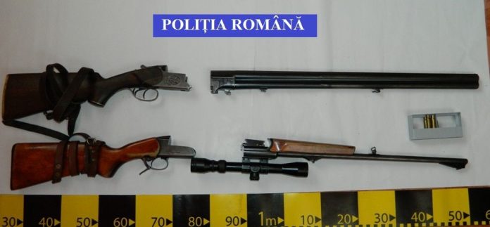 Arme de vânătoare reținute de polițiști