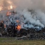 SIGHIȘOARA: 3 focare de incendiu au reapărut la groapa de gunoi