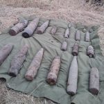 20 de elemente de muniție neexplodată, distruse de pirotehniștii ISU