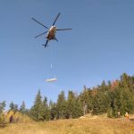 Elicopter al Inspectoratului General de Aviație,în misiune în Bistrița-Năsăud (FOTO/VIDEO)