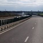 Se întâmplă în Constanța: șofer începător, cu mașina pe autostradă pe contrasens!! VIDEO