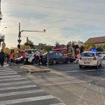 Primul accident lângă noul pod Dragalina din Timișoara. Greseala unei șoferițe