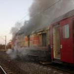 Locomotiva trenului Cluj-Viena a luat foc