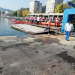 O barcă cu 20 de sportivi copii s-a răsturnat pe Dunăre în timpul unui concurs
