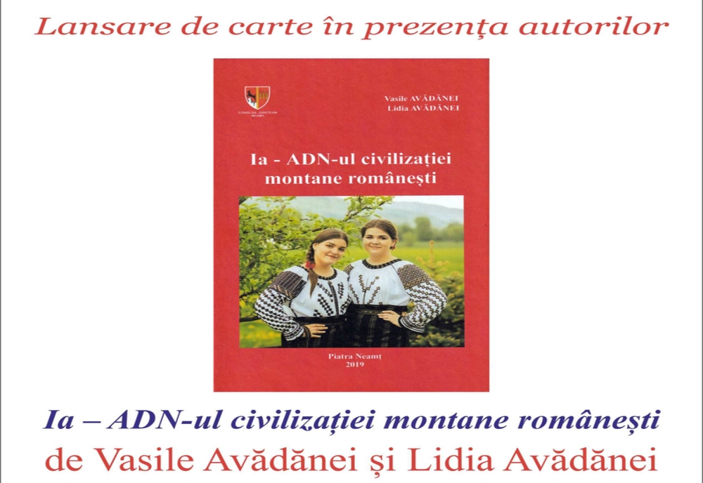 „Ia – ADN-ul civilizației montane românești“, lansare de carte la Biblioteca Județeană