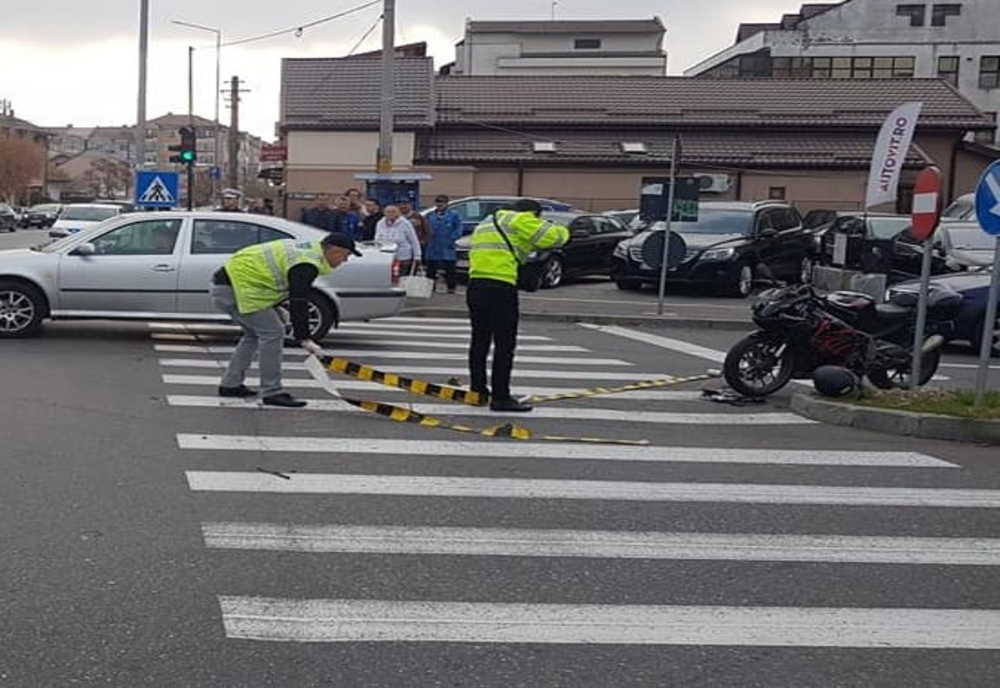 Motociclist accidentat la Târgoviște