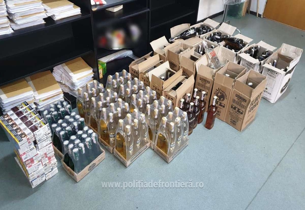Un bulgar a încercat să introducă ilegal în țară peste 600 de sticle cu alcool