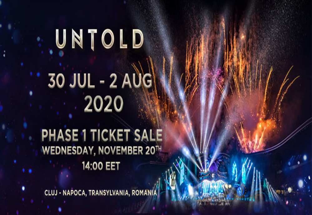 Se pun în vânzare primele bilete pentru UNLTOD 2020