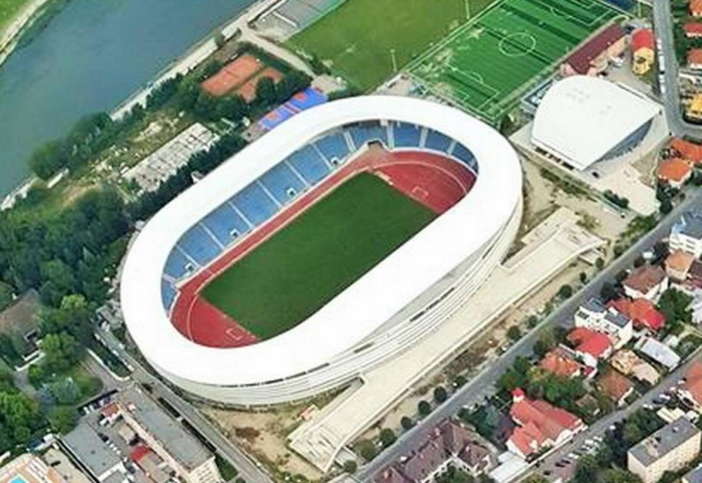 Fără căldură în spațiile noului stadion din Târgu Jiu