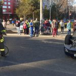 Un accident pe strada Brăilei a determinat intervenţia pompierilor