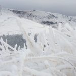 Strat de zăpadă de cinci centimetri la Rânca